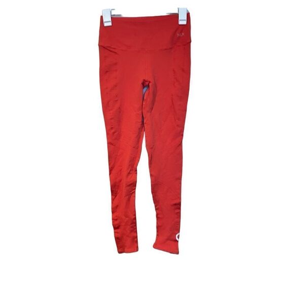 Nux x Cyclebar Red Logo Leggings Size Medium - Picture 1 of 5